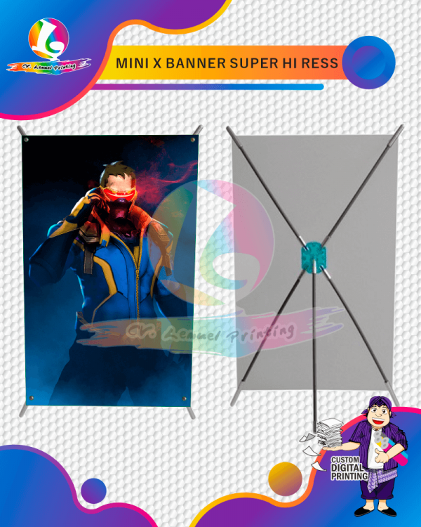 Mini X Banner Super Hi Ress Berkualitas
